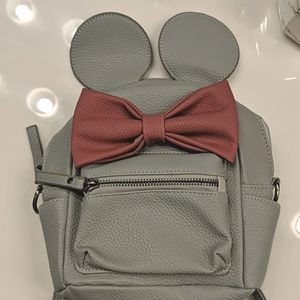 Minnie Mouse Mini Backpack/Purse - Grey & Pink